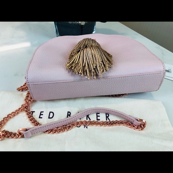 NWT Ted Baker leather pom Pom x body bag - Picture 8 of 8